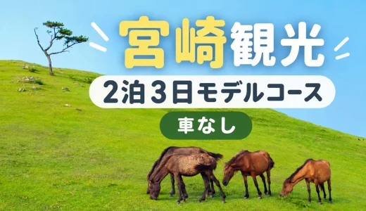 【車なし】宮崎観光モデルコース2泊3日｜青島・日南を公共交通で満喫する王道プラン
